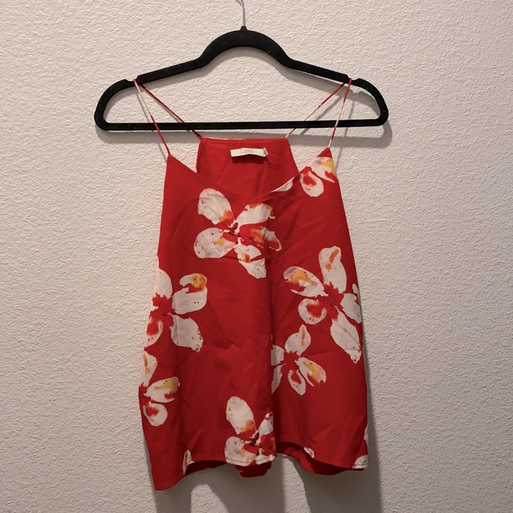 flirty floral spaghetti strap